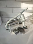 Vintage Commercial Heavy Duty French Fry Cutter 3/8 + 1/2" Square Tested. Fixed Price $84.95.
