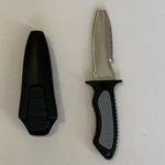 Cressi Grip Scuba Diving Fixed Blade Knife W/ Sheath, 304 Stainless, Serrated. Fixed Price $15.00.