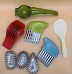 Lot Of 8 Kitchen Tools Crinkle Cutters Lemon Squeezer Slicer Rice Paddle Molds. Fixed Price $14.99.