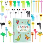160PCS Food Picks For Kids With Storage Box, Lunch Multicolor. Fixed Price $18.99.
