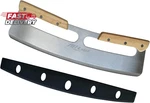 Alltop Pizza Cutter Rocker,stainless Steel Blade Knife With Double Wooden Handle. Fixed Price $13.09.