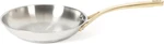Martha Stewart Castelle 8-INCH Stainless Steel Frying Pan With Gold-tone Handle. Fixed Price $36.92.