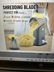 Zulay Rotary Grater 5 Blade Shredder Manual Hand Crank Cheese New. Fixed Price $54.99.