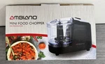 Ambiano Electric Mini Food Chopper - 1.5 Cup Dishwasher Safe New Box. Fixed Price $24.99.