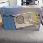Toastmaster Electric Food Slicer TMSF1W Nib New. Fixed Price $92.00.
