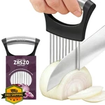Zaszo Onion Holder Slicer Cutter Chopper Stainless Steel. Fixed Price $20.00.