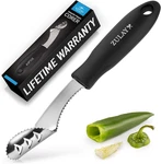 Zulay Kitchen Jalapeno Corer & Seed Remover 430 Stainless Steel Pepper Coring. Fixed Price $27.04.