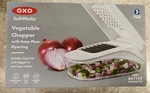 Oxo Good Grips Vegetable And Onion Chopper With Easy Pour Opening White 21135400. Fixed Price $17.98.