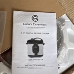 Cook's Essentials Qt Digital Electric Pressure Cooker K41143/EPC-678 Manual. Fixed Price $52.50.