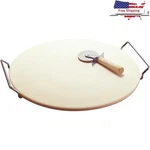 Round Pizza Stone Homemade Crisp Crust High Heat Baking Easy Clean New. Fixed Price $37.00.