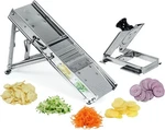 Bron Coucke Professional Stainless Steel Mandoline With Protective Carriage. Fixed Price $298.20.