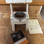 Vintage Veg-o-matic Food Chopper With 2 Blades And Manual 1963 Popeil Brothers. Fixed Price $18.99.