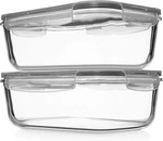 8 CUP/63 Oz. 4-PIECE Set, Ideal For Storing Food, Vegetables Fruit. Fixed Price $34.99.