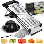 Adjustable Mandoline Food Slicer,vegetable Fruit Cutter,stainless Steel K. Fixed Price $57.61.