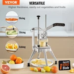 Commercial Vegetable Chopper W/ 4 Blades Manual Dicer Cutter. Fixed Price $89.69.
