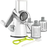 Rotary Cheese Grater Hand Crank, Kitchen Shredder Speed Mandolin Slicer Nuts Gri. Fixed Price $22.24.