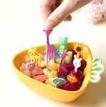 10PCS Mini Cartoon Animal Fruit Forks Reusable Snack & Dessert Picks Kids. Fixed Price $9.96.