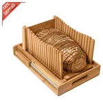 Durable Bamboo Cutter With Crumb Tray - Perfect For Homemade Breads. Fixed Price $43.16.