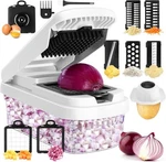 12-IN-1 Vegetable Chopper 7 Stainless Blades For Dicing/slicing, Bpa-free. Fixed Price $22.86.