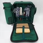 Picnic Time Wine Cheese Caddy Cooler Tote Cutting Board,corkscrew,glasses Knife. Fixed Price $25.50.