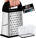 Gorilla Grip Xl 4-SIDED Cheese Grater With Container, 100% Bpa-free Stainless. Fixed Price $21.63.
