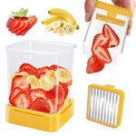 Gengcang Fruit Slicer Cup For Strawberry, 3.6 X 4.5 Inches, Yellow. Fixed Price $16.03.