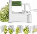 Paderno 3 Blade Vegetable Slicer Spiralizer Counter-mounted Stainless Steel Nos. Fixed Price $5.00.