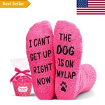 Cozy Dog Lover Socks Plush Coral Fleece With Non-slip Grips Comfort. Fixed Price $12.99.