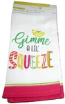 Kitchen Towel Set 15" X 22" Gimme Lil' Squeeze/tropical Fruit OF2. Fixed Price $17.09.