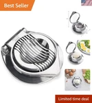 Stainless Steel Wire Egg & Soft Fruit Slicer For Kitchen Precision - Hand Wash. Fixed Price $23.39.