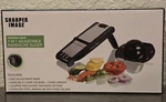 Brand New Stainless Steel Adjustable Mandoline Slicer (the Sharper Image) Black. Fixed Price $12.99.