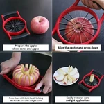 12-BLADE Apple Slicer Corer Ergonomic Handle Easy Clean Fruit Divider Kitchen. Fixed Price $23.42.