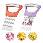 2PCS Onion Slicer Holder, Jjoo Stainless Steel Cutter For Slicing And Stor. Fixed Price $13.37.