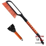 Yeecopon 27" Snow Brush & Ice Scraper For Car Windshield, Orange. Fixed Price $25.22.