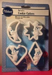1994 Pillsbury Doughboy Poppin' Fresh Cookie Cutters Set Of Moon Heart Nwt. Fixed Price $15.00.