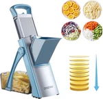 Adjustable Mandoline Slicer - Safe Vegetable & Fruit Chopper For Kitchen Use. Fixed Price $75.99.