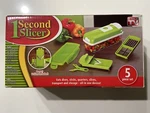 5 In One 1 Second Green Cheese Tomato Vegetable Cutter + Bonus V-slicer. Fixed Price $19.99.