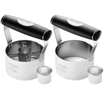 Hulisen Donut & Inch 3.5" Biscuit Cutter, Silver. Fixed Price $28.17.