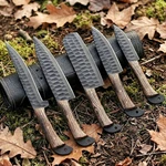 Hand Forged Carbon Steel Chef Knife Set Of 5 Kitchen & Bbq Cooking. Fixed Price $90.00.