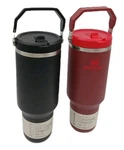 Lot Of 2 Stanley 40 Oz Stainless Steel The Iceflow Flip Straw Tumbler. Fixed Price $55.00.