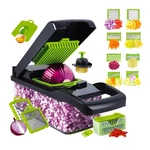 Vegetable Chopper Slicer Dicer Cutter W/ Container Multi Blade Kitchen Tool. Fixed Price $24.99.