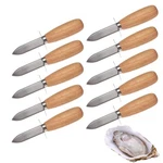 10PCS Oyster Clam Shucking Knife Opener With Wooden Handle. Fixed Price $32.87.