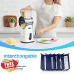 Vivaant Rotary Cheese Grater, Hand Crank Suction Base, 5 Blades. Fixed Price $44.99.