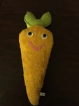 Vintage Eden Plush Carrot Food Baby Rattle Toy Stuffed Animal Orange Vegetable. Fixed Price $79.99.
