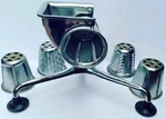 Vintage Saladmaster Five Star Food Processor Slicer With 5 Cutting Cones. Fixed Price $80.00.