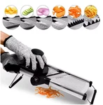 Lmetjma Adjustable Mandoline Slicer Stainless Steel Vegetable Chopper Cut. Fixed Price $96.90.