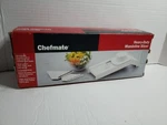 Chefmate Heavy-duty Mandoline Slicer- Makes Decorative Cuts. Missing Attachments. Fixed Price $5.99.