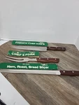 Maxam Steel Japan 3 Pc Knife Set Chef Fork,ham Slicer. French. Fixed Price $14.99.