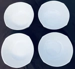 Denmark Tools For Cooks White 6.25 Pasta Salad Bowls Soft Square Set 4. Fixed Price $35.00.