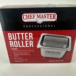 Chef Master Professional Butter Roller Stainless Steel Removable Wheel 55 Oz. Fixed Price $29.99.